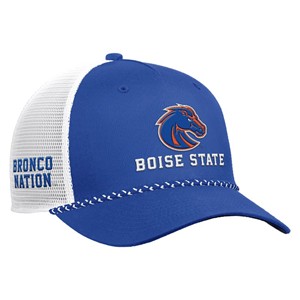 Boise State Cap - Logo Over Rope with Bronco Nation Side Royal Blue and White by Nike - 2 (SKU: 13446932656) Boise State Cap - Logo Over Rope with Bronco Nation Side Royal Blue and White by Nike - 2