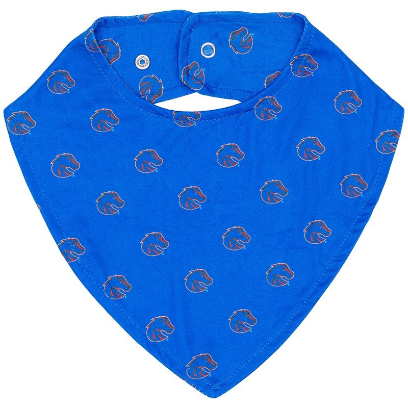 Boise State Infant Bib - Allover Bronco Logo Royal Blue by ZooZatz (SKU 13462123656) Boise State Infant Bib - Allover Bronco Logo Royal Blue by ZooZatz - main view