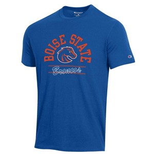 Boise State T-Shirt - Arch Over Athletic Logo with Broncos Script Lines by Champion - main view