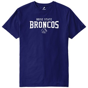 Boise State Men's T-Shirt - Broncos Over Logo by League - main view