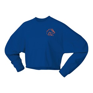 Boise State Women’s Long Sleeve T-Shirt - Bronco Left Chest and Broncos Back by Spirit Jersey - 1 (SKU: 13495169656) Boise State Women’s Long Sleeve T-Shirt - Bronco Left Chest and Broncos Back by Spirit Jersey - 1