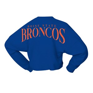 Boise State Women’s Long Sleeve T-Shirt - Bronco Left Chest and Broncos Back by Spirit Jersey - 2 (SKU: 13495169656) Boise State Women’s Long Sleeve T-Shirt - Bronco Left Chest and Broncos Back by Spirit Jersey - 2