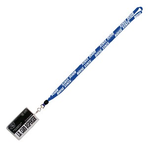 Boise State Lanyard Card Dispenser White Wordmark-Royal - main view