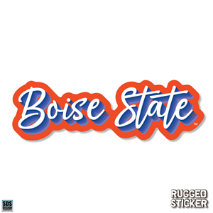 Boise State Decal Script Design Small