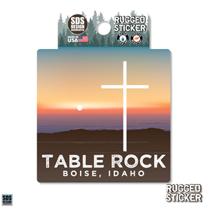 Boise, Id Decal Table Rock Sunset