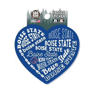 Boise State Decal Heart Decal Graffiti Design - main view
