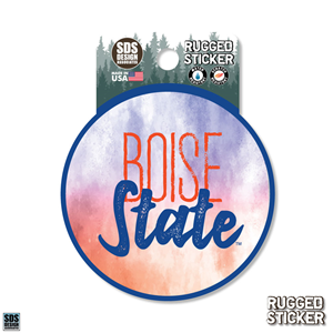 Boise State Decal Tie Dye Circle