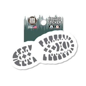 Decal Hiking Bootprint - main view