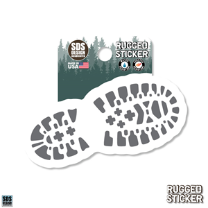 Decal Hiking Bootprint