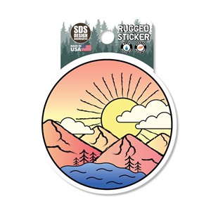 Decal Sunset Mountains - main view