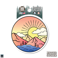 Decal Sunset Mountains