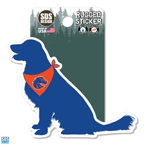 Boise State Decal - Dog with Bronco Bandana by SDS Design - main view
