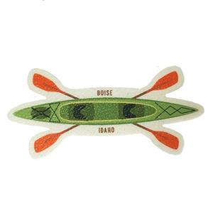 Boise, Id Decal Kayak With Paddles