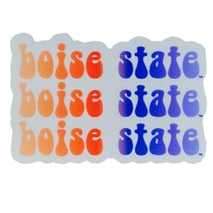 Boise State Decal Boise State Stacked Repeating Wordmark - main view