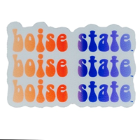 Boise State Decal Boise State Stacked Repeating Wordmark