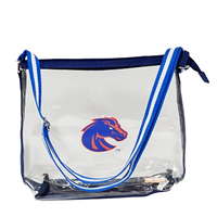 Image of Boise State Tote Purse Clear/Stripe Strap