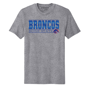 Image of Boise State Tee Broncos In Lines Over Logo Value by CI Sport