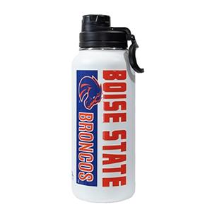 Image of BOISE STATE HYDRA PEAK 32 OZ CHUG LID BRONCO LOGO -  white