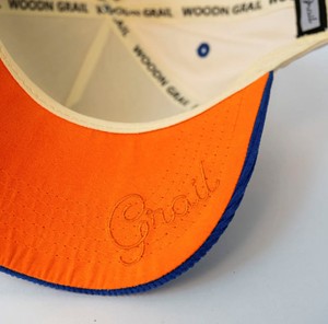 Boise State Cap - Bronco Logo Script Cream and Royal Blue by Woodn Grail - 4 (SKU: 13471880632) Boise State Cap - Bronco Logo Script Cream and Royal Blue by Woodn Grail - 4