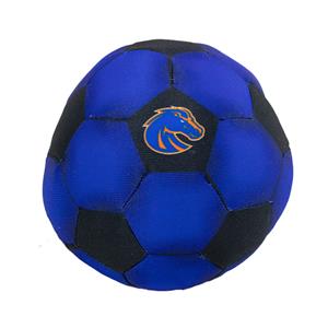 Image of Boise State Dog Toy - Soccer Ball with Athletic Logo by All Star Dogs (Royal Blue/Black)