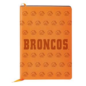Boise State University Journal - Debossed Bronco Head Pattern by Spirit Products - orange (SKU: 13447717498) Boise State University Journal - Debossed Bronco Head Pattern by Spirit Products - orange