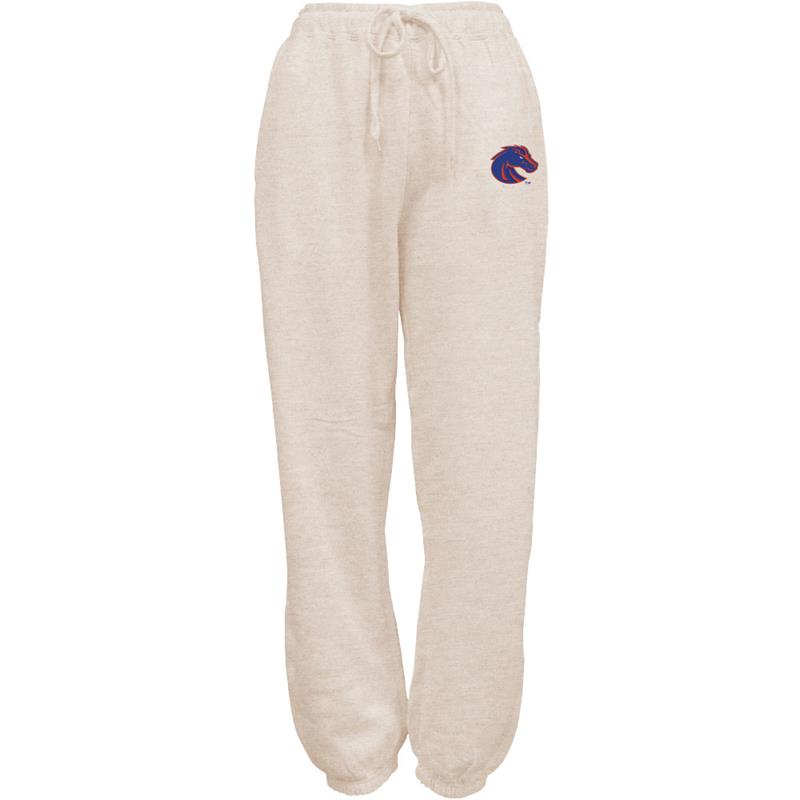 Boise State Women’s Sweatpants - Athletic Logo Left Thigh, Heather Ash by Summit Sportswear (SKU 13441197613) Boise State Women’s Sweatpants - Athletic Logo Left Thigh, Heather Ash by Summit Sportswear - main view