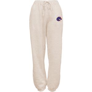 Image of Boise State Women’s Sweatpants - Athletic Logo Left Thigh, Heather Ash by Summit Sportswear