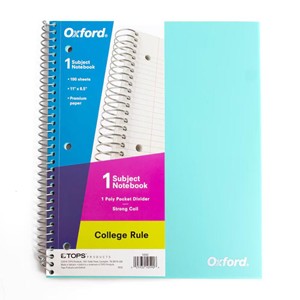 Oxford Poly Pocket Wirebound Notebook 11 in. x 8.5 in. - main view
