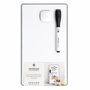 U Brands Frameless Magnetic Dry Erase Board, 5.5 in x 10 in - main view
