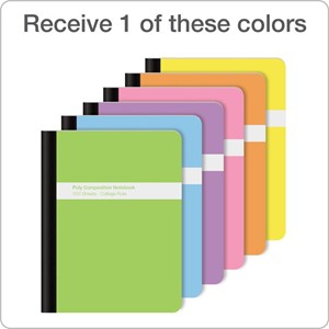 Oxford Poly Cover Composition Book College Ruled, 100 Sheets - main view