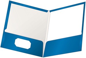 Oxford Laminated 2-Pocket Folder, Assorted Colors - main view