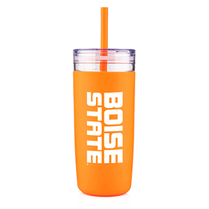 Image of BOISE STATE TUMBLER BOISE STATE UNIVERSITY WORDMARK -  orange