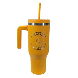 Image of HYDRA PEAK 40 OZ VOYAGER TRAVEL TUMBLER -  tangerine
