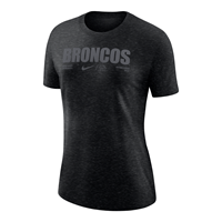 Image of Boise State Women Tee Tonal Broncos Over Logo Heathered Nike