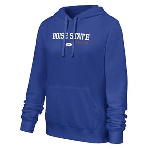 Image of BOISE STATE WOMEN HOOD SCRIPT BRONCOS OVER SWOOSH NIKE -  royal