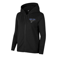 Image of BOISE STATE WOMEN FULL ZIP FLEECE JACKET NIKE -  black