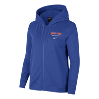 Image of BOISE STATE WOMEN FULL ZIP FLEECE JACKET NIKE -  royal