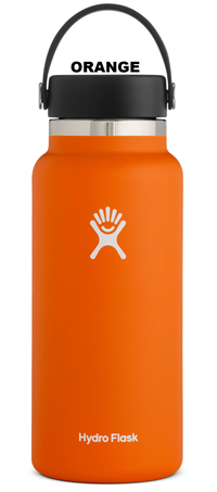 Image of HYDRO FLASK 32oz WIDE MOUTH -  orange