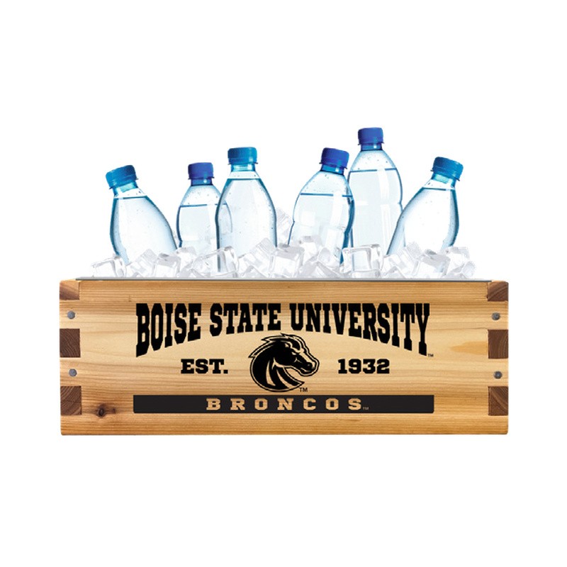 Boise State Wood Cooler - Est. 1932 by Timeless Etchings (SKU 13466817650) Boise State Wood Cooler - Est. 1932 by Timeless Etchings - main view