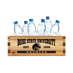 Boise State Wood Cooler - Est. 1932 by Timeless Etchings - main view