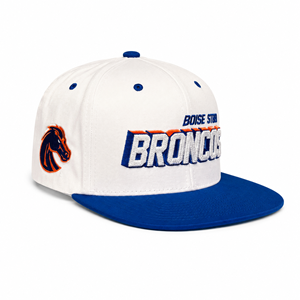 Boise State Cap - Broncos Chain Stitch White and Royal Blue by CapX -  2
