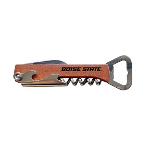 Boise State Wine Bottle Opener - Wordmark by Timeless Etchings - main view