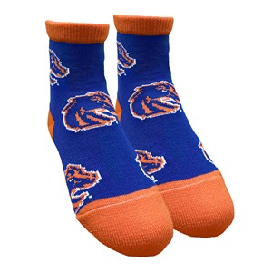 Boise State Youth Socks - Broncos All Over by Twin City Knitting Company - main view