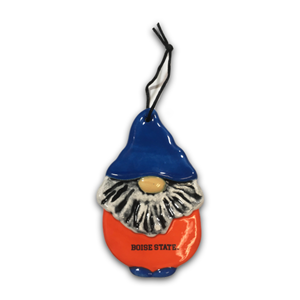 Boise State Ornament Gnome Ceramic Wordmark