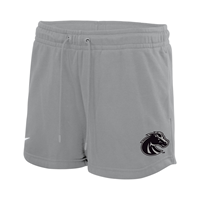Image of BOISE STATE WOMEN SHORT ESSENTIAL FRENCH TERRY -  silver