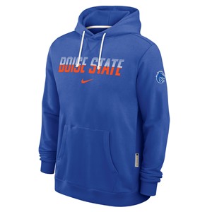 Boise State Hoodie - Gradient Wordmark Over Swoosh Royal Blue by Nike - main view