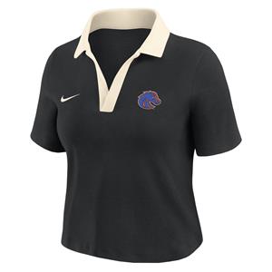 Image of Boise State Women Polo Crop Nike